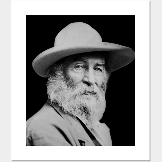 Walt Whitman Portrait Wall Art by warishellstore